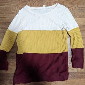 Boutique multi colored fall sweater